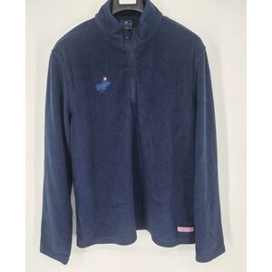 Los Angeles Dodgers Vineyard‎ Vines 1/4 Zip Pullover Fleece Jacket Men's XL Blue